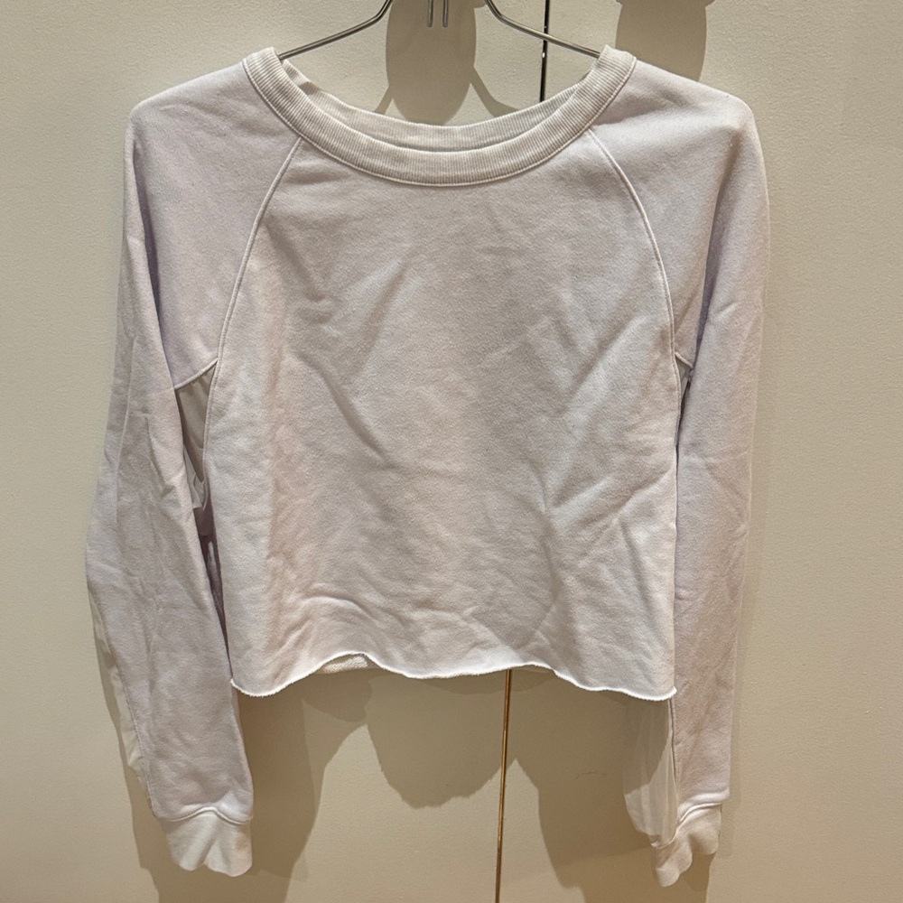 ALO Yoga White Long Sleeve Top